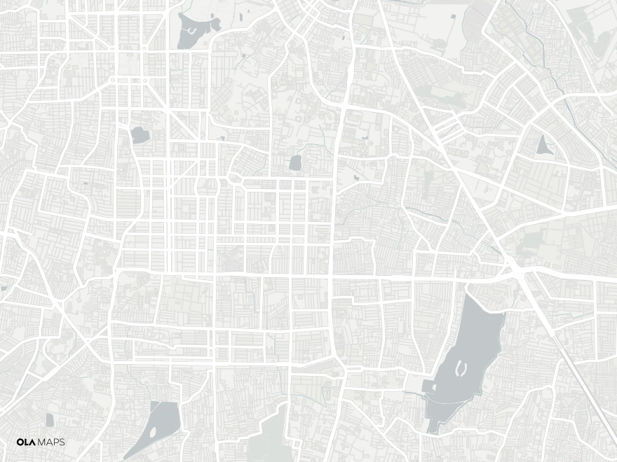 Map of Jayanagar, South Bengaluru