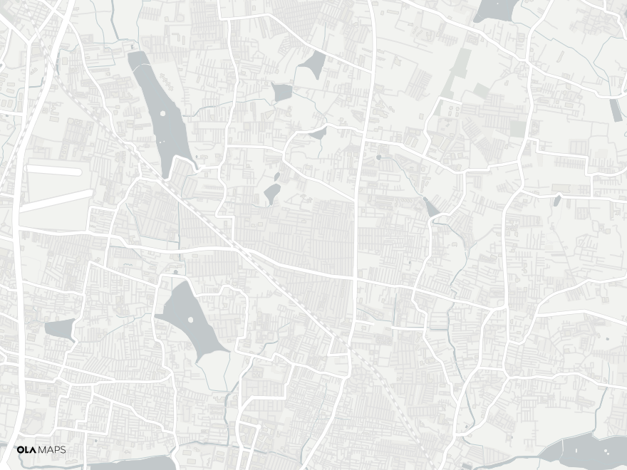 Map of Thanisandra, North Bengaluru
