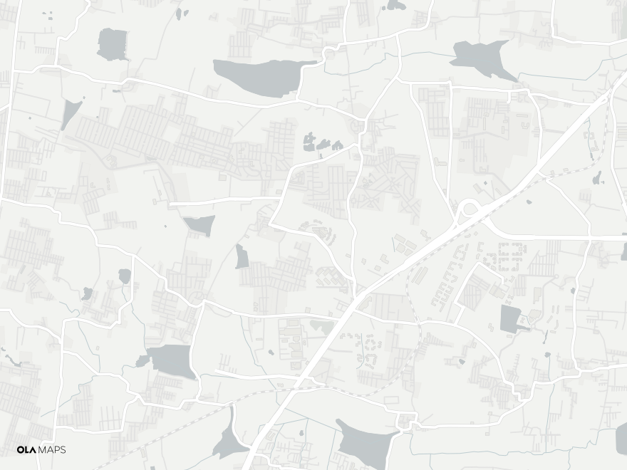 Map of Sadahalli, off Bellary Road (NH-44)