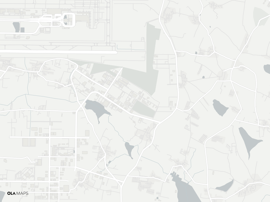 Map of Bagalur, KIADB Aerospace Park, North Bengaluru