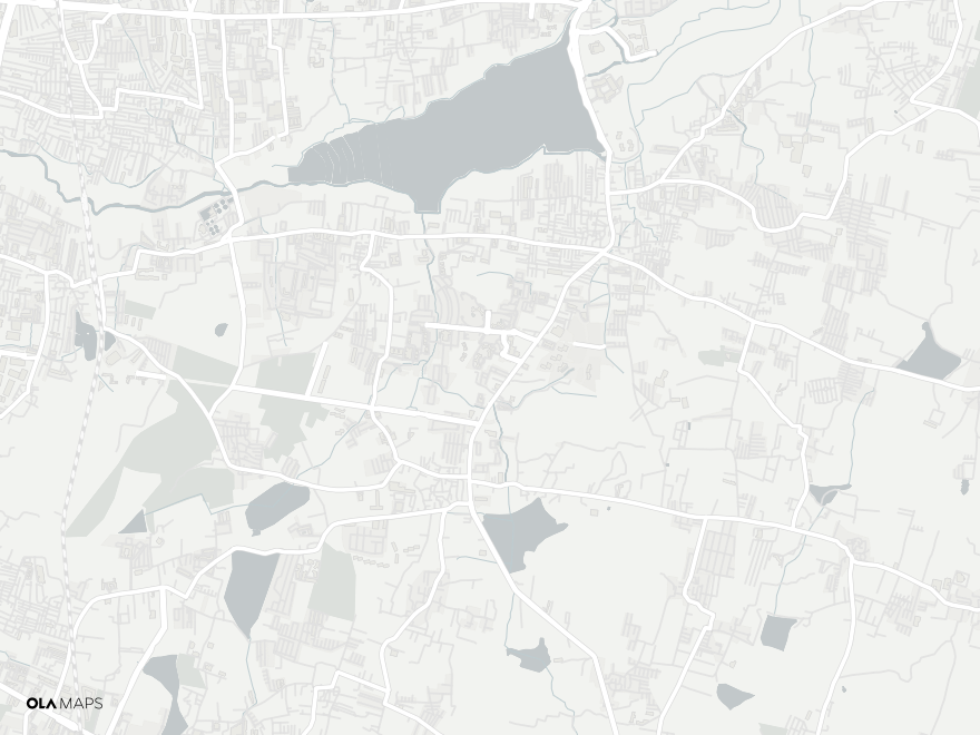Map of Gunjur, Varthur–Sarjapur Road