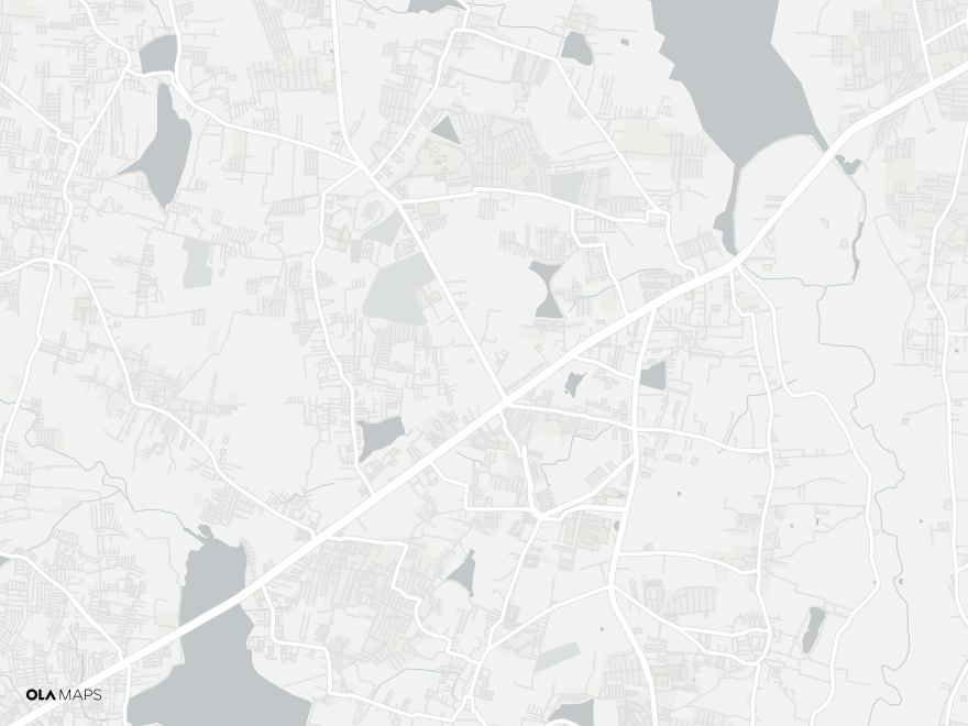 Map of Budigere Cross, Old Madras Road, East Bangalore