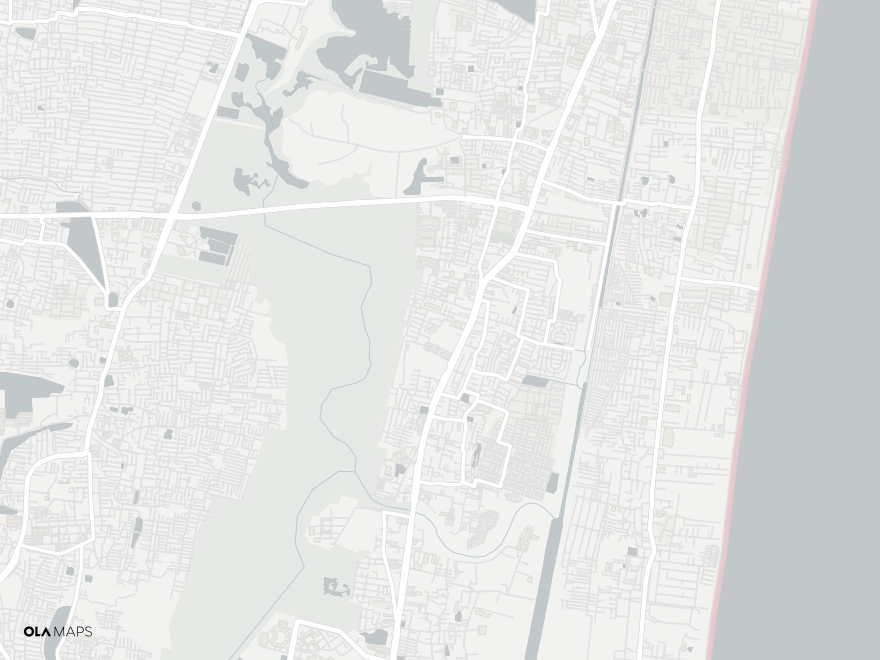 Map of Thoraipakkam, OMR